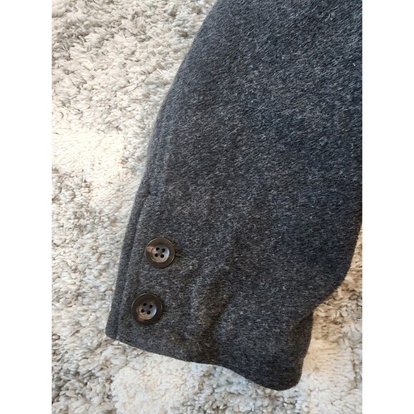 Vintage Gap Bomber Jacket Men’s Large Gray Wool Blend Full Zip Pockets Y2K - Picture 7 of 15